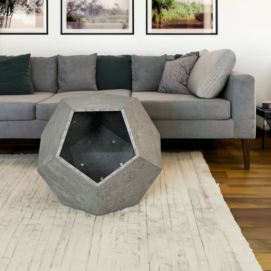25.98"Modern Pet Furniture Cat Litter Side Table, Sofa Side Table, Planter MDF Multifunctional Furniture, Cement Gray - Tampa Home & Garden Store