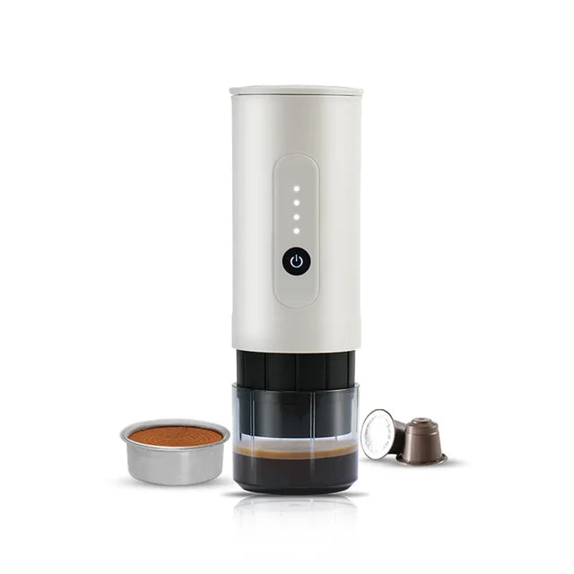 portable outdoor Italian coffee machine handheld electric coffee powder capsule dual-use travel car charging - Tampa Home & Garden Store