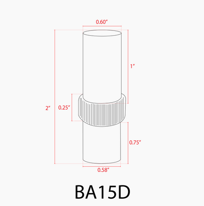 BA15D Bayonet Style LED Capsule 12V Energy Efficient 1156 Light Bulb