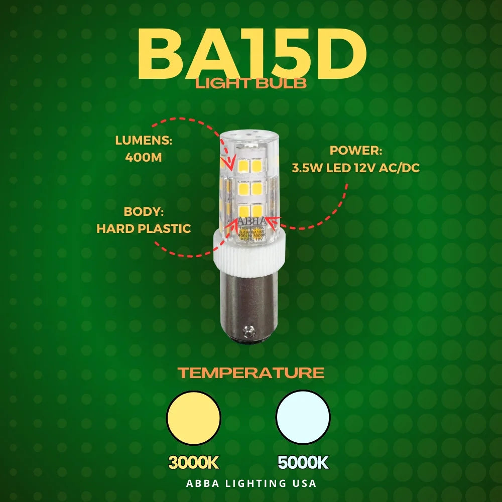 BA15D Bayonet Style LED Capsule 12V Energy Efficient 1156 Light Bulb - Tampa Home & Garden Store