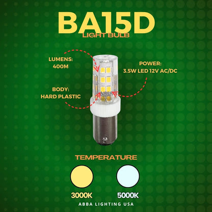 BA15D Bayonet Style LED Capsule 12V Energy Efficient 1156 Light Bulb