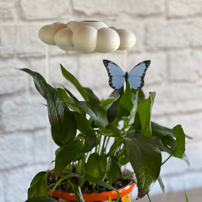 Original Dripping Rain Cloud with Blue Butterfly Charm