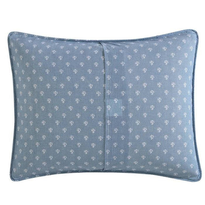 Juego de funda para diván de 4 piezas 100 % algodón con rayas náuticas azules, blancas y grises