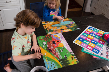Four Pack Toddler Placemat Bundle and Scenes