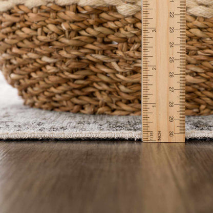 Pearl Holi-4601 washable area rug, natural beige jute with fringe Boutique Rugs on Tampa Home & Garden Store