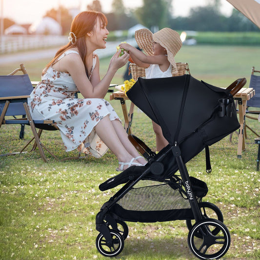 5-Point Harness Lightweight Infant Stroller with Foot Cover and Adjustable Backrest - Tampa Home & Garden Store