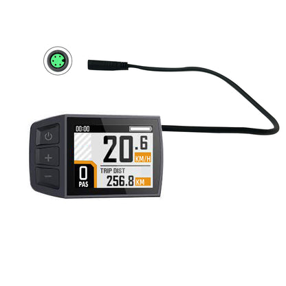 EUNORAU BC182 Bluetooth display UART, black bike computer with green 6-pin port inset on Tampa Home & Garden Store