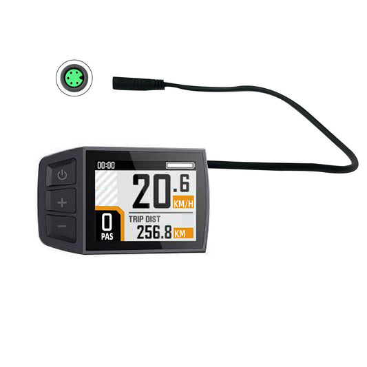 EUNORAU BC182 Bluetooth display UART, black bike computer with green 6-pin port inset on Tampa Home & Garden Store