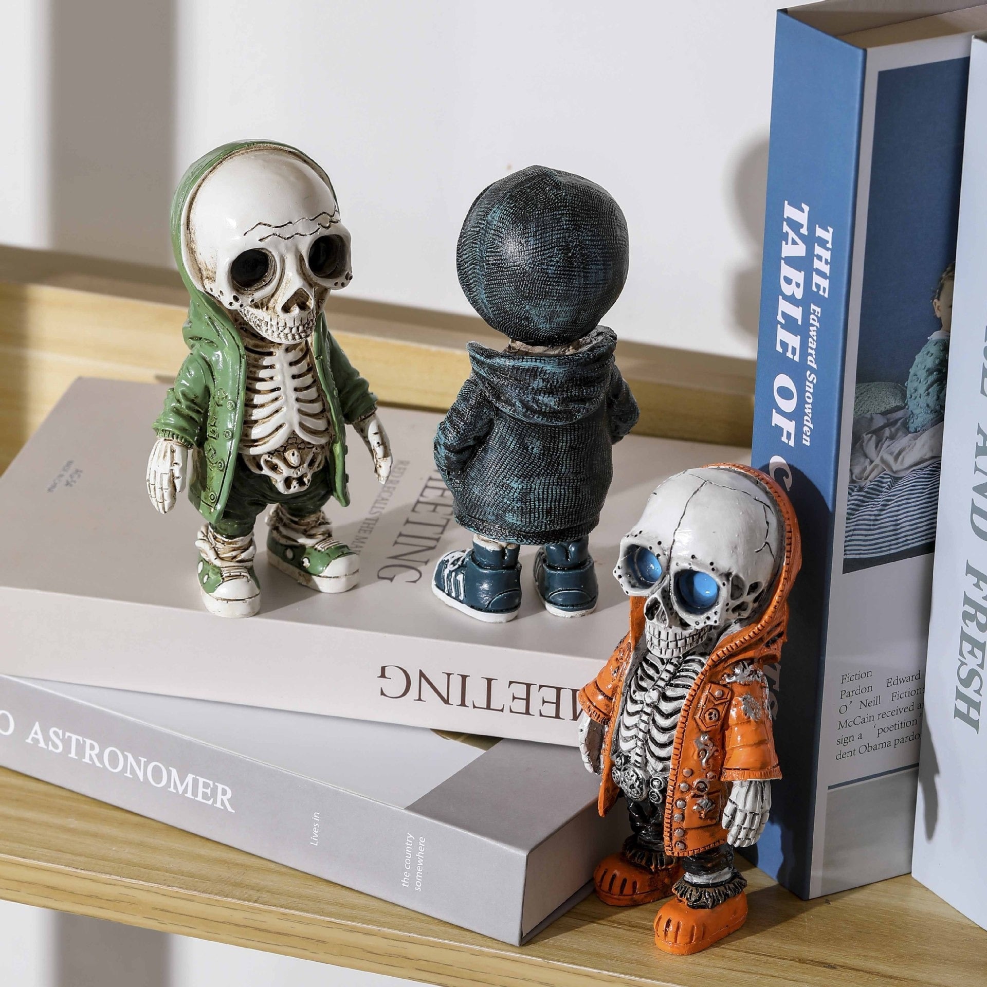 Halloween Decoration Skeleton Doll Resin Craft Decoration Home Bookshelf Art Creative Decoration - Tampa Home & Garden Store