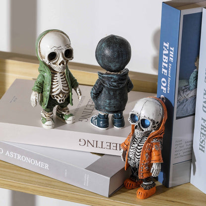 Halloween Decoration Skeleton Doll Resin Craft Decoration Home Bookshelf Art Creative Decoration - Tampa Home & Garden Store