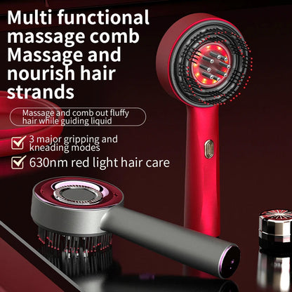 Electric Vibration Massage Comb Portable Hair Follicle Comb Scalp Oil Liquid Applicator Head Massager Hair Growth Anti Loss Care - Tampa Home & Garden Store