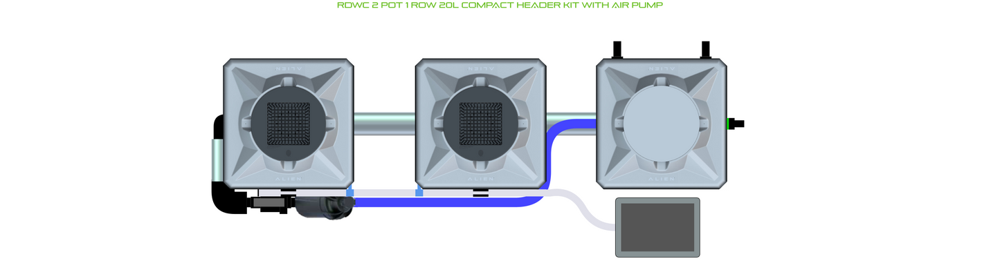ALIEN RDWC 2 Pot 1 Row Kit