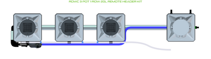 ALIEN RDWC 3 Pot 1 Row Kit