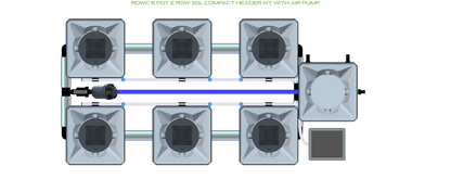 ALIEN RDWC 6 Pot 2 Row Kit
