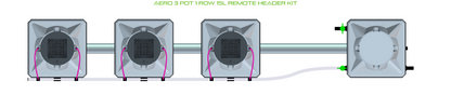 ALIEN AERO 3 Pot 1 Row Kit
