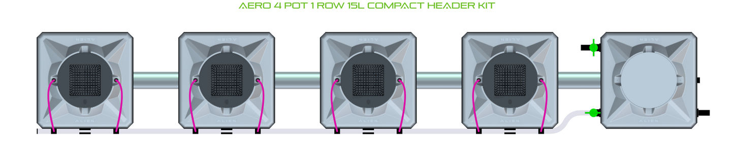 ALIEN AERO 4 Pot 1 Row Kit