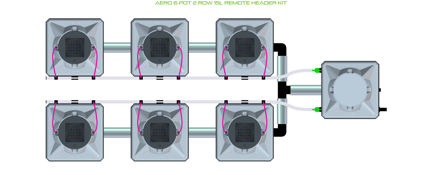 ALIEN AERO 6 Pot 2 Row Kit