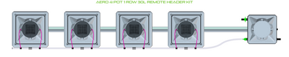 ALIEN AERO 4 Pot 1 Row Kit