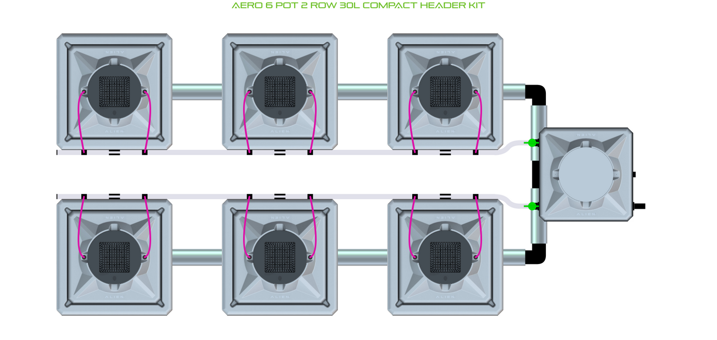 ALIEN AERO 6 Pot 2 Row Kit
