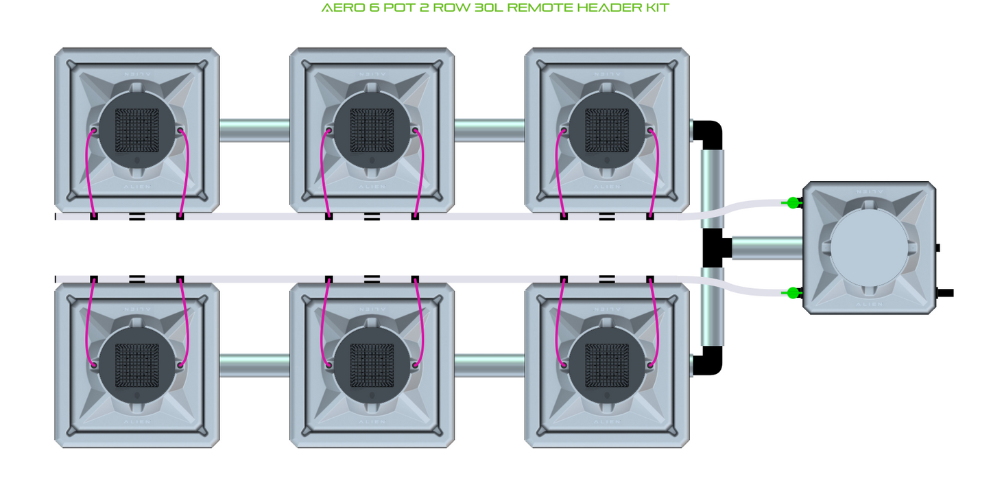ALIEN AERO 6 Pot 2 Row Kit