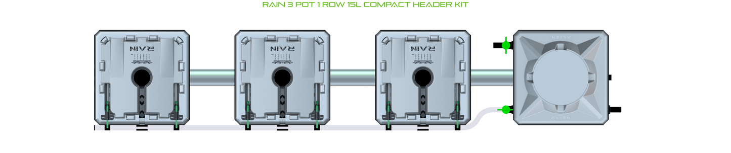 ALIEN RAIN 3 Pot 1 Row Kit