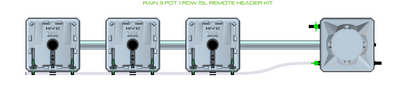 ALIEN RAIN 3 Pot 1 Row Kit