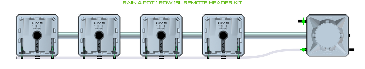 ALIEN RAIN 4 Pot 1 Row Kit