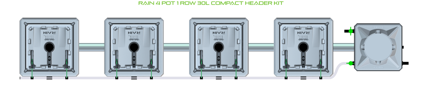 ALIEN RAIN 4 Pot 1 Row Kit