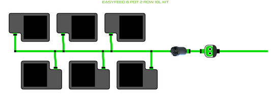 ALIEN EasyFeed 6 Pot 2 Row Kit