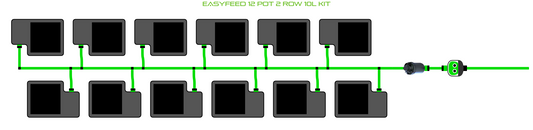 ALIEN EasyFeed 12 Pot 2 Row Kit