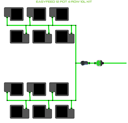 ALIEN EasyFeed 12 Pot 4 Row Kit