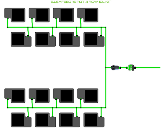 ALIEN EasyFeed 16 Pot 4 Row Kit