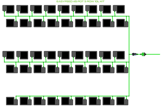 ALIEN EasyFeed 45 Pot 5 Row Kit