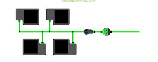 ALIEN EasyFeed 4 Pot 2 Row Kit