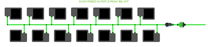 ALIEN EasyFeed 14 Pot 2 Row Kit