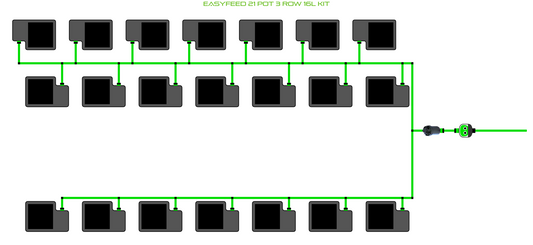 ALIEN EasyFeed 21 Pot 3 Row Kit