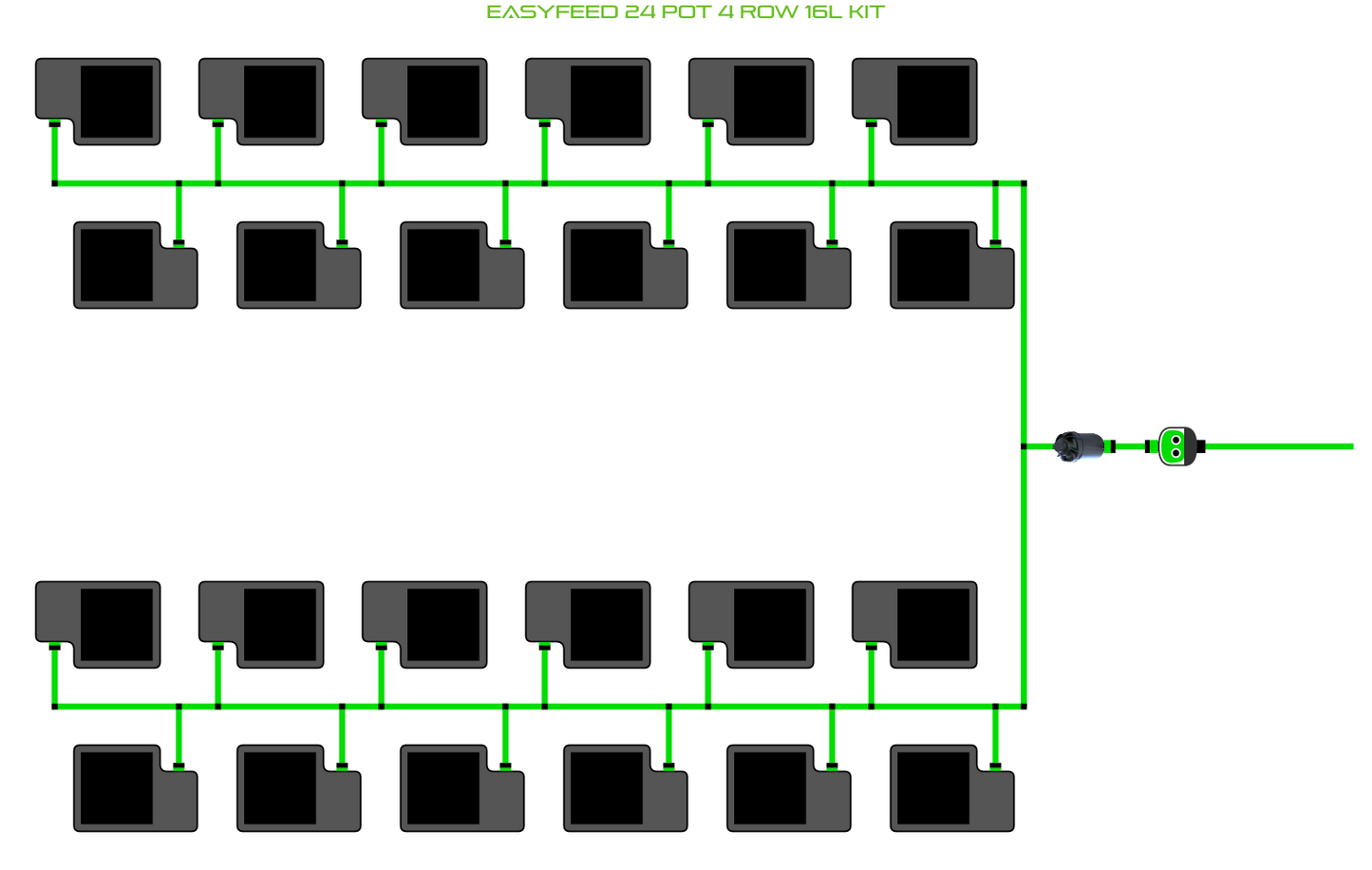 ALIEN EasyFeed 24 Pot 4 Row Kit