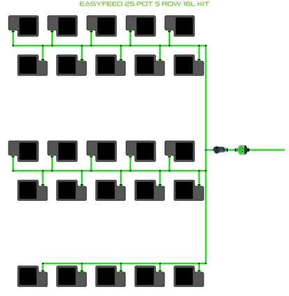 ALIEN EasyFeed 25 Pot 5 Row Kit