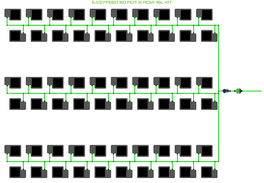 ALIEN EasyFeed 60 Pot 6 Row Kit
