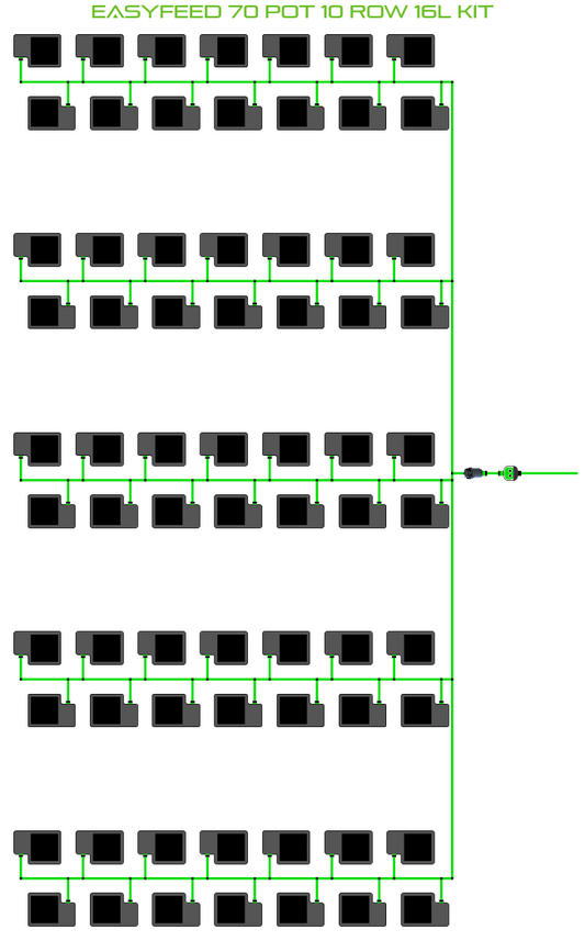 ALIEN EasyFeed 70 Pot 10 Row Kit