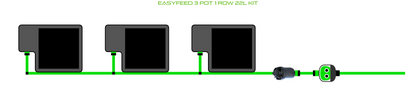 ALIEN EasyFeed 3 Pot 1 Row Kit