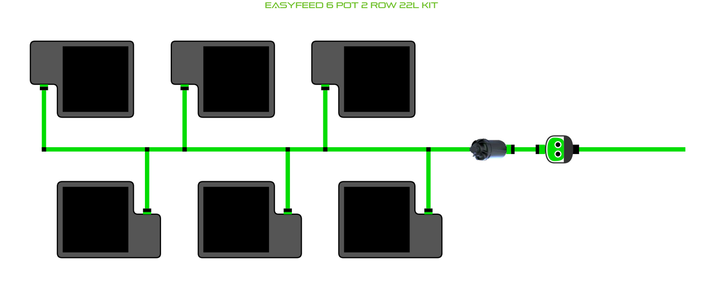 ALIEN EasyFeed 6 Pot 2 Row Kit