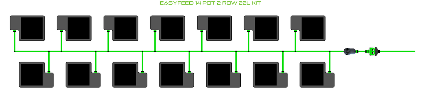 ALIEN EasyFeed 14 Pot 2 Row Kit