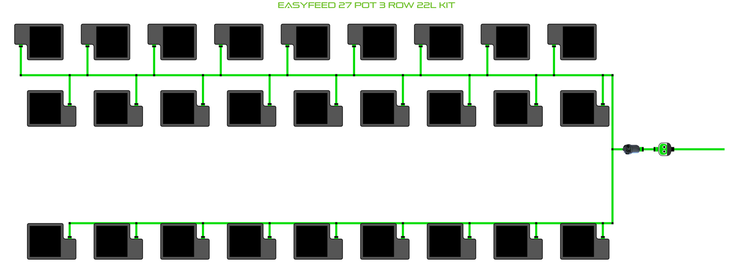 ALIEN EasyFeed 27 Pot 3 Row Kit
