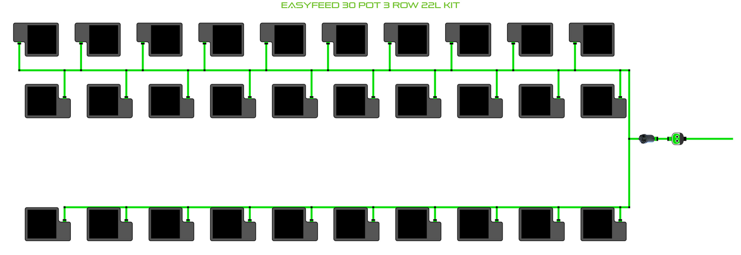 ALIEN EasyFeed 30 Pot 3 Row Kit