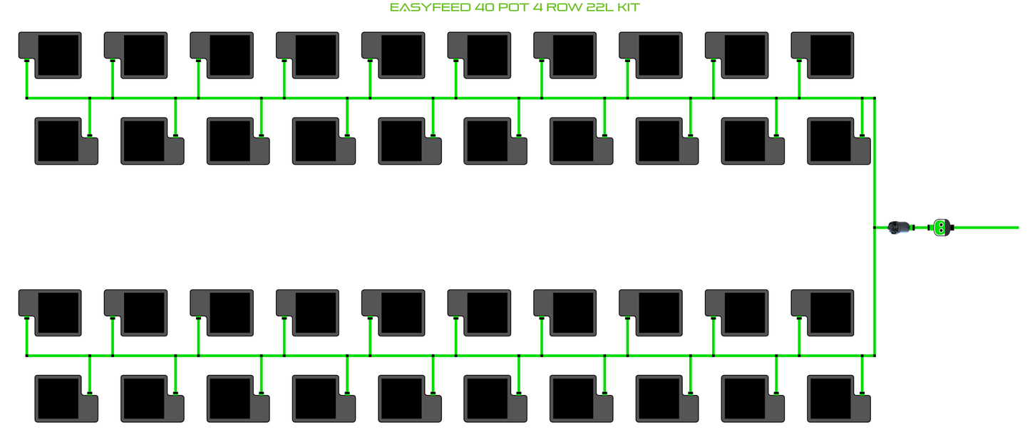 ALIEN EasyFeed 40 Pot 4 Row Kit