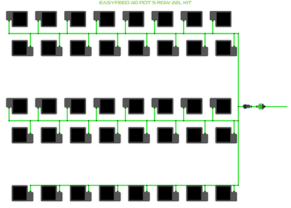 ALIEN EasyFeed 40 Pot 5 Row Kit