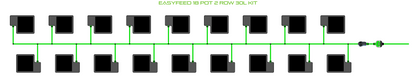 ALIEN EasyFeed 18 Pot 2 Row Kit