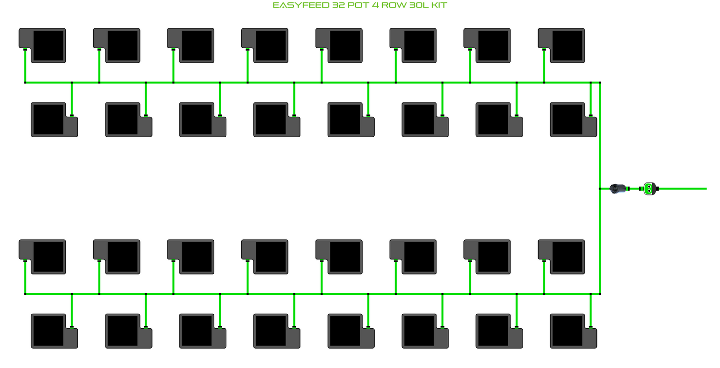 ALIEN EasyFeed 32 Pot 4 Row Kit