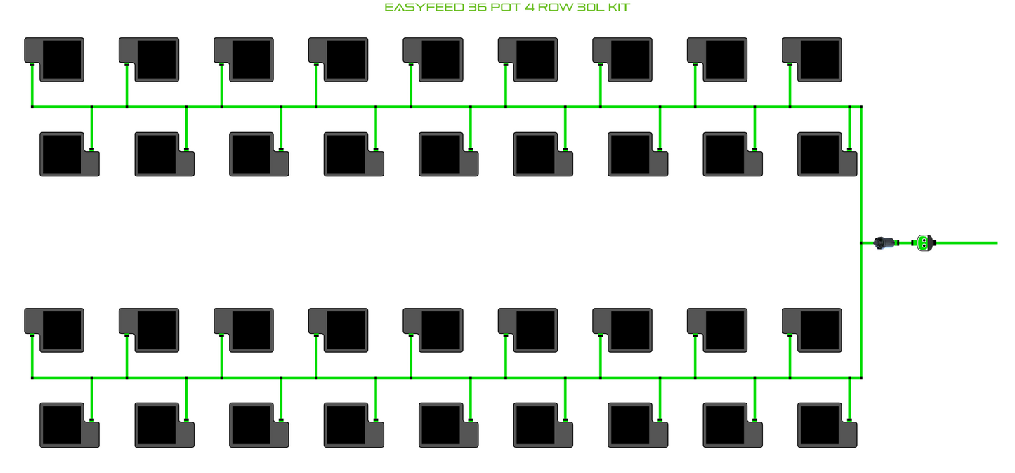 ALIEN EasyFeed 36 Pot 4 Row Kit
